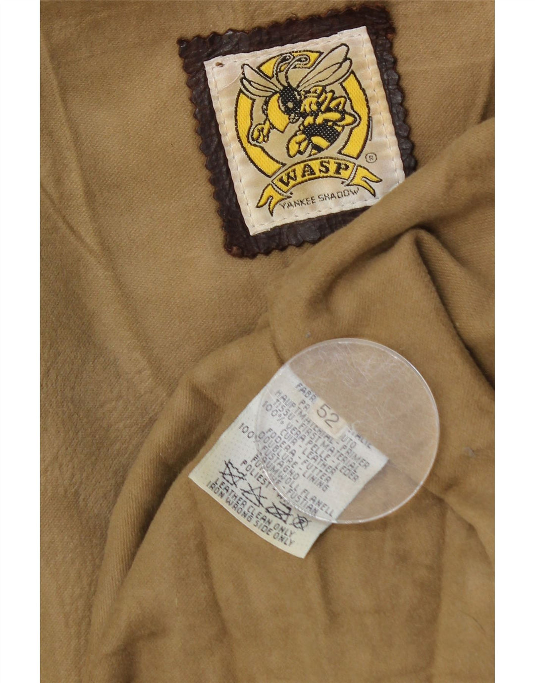 Jaqueta de couro masculina VINTAGE IT 52 XL couro marrom