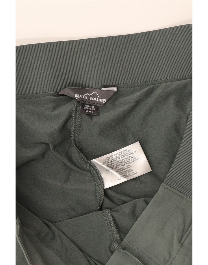 Saia cargo feminina Eddie Bauer XL W36 nylon cáqui