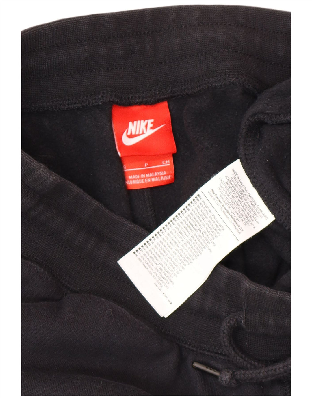 Nike Mens Treino Calças Joggers Pequeno Algodão Preto