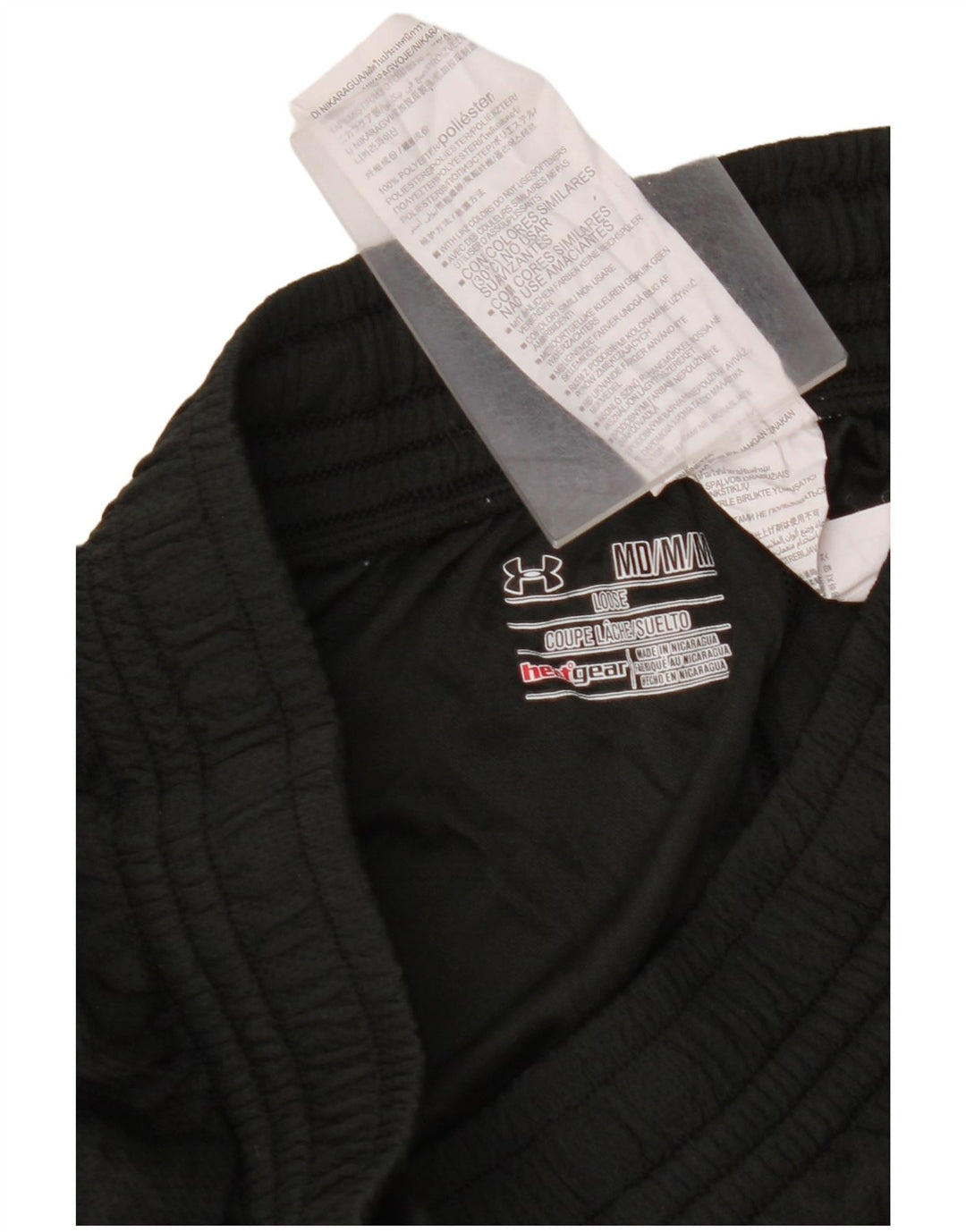 UNDER ARMOUR Mens Heat Gear Sport Shorts Médio Preto Colorblock