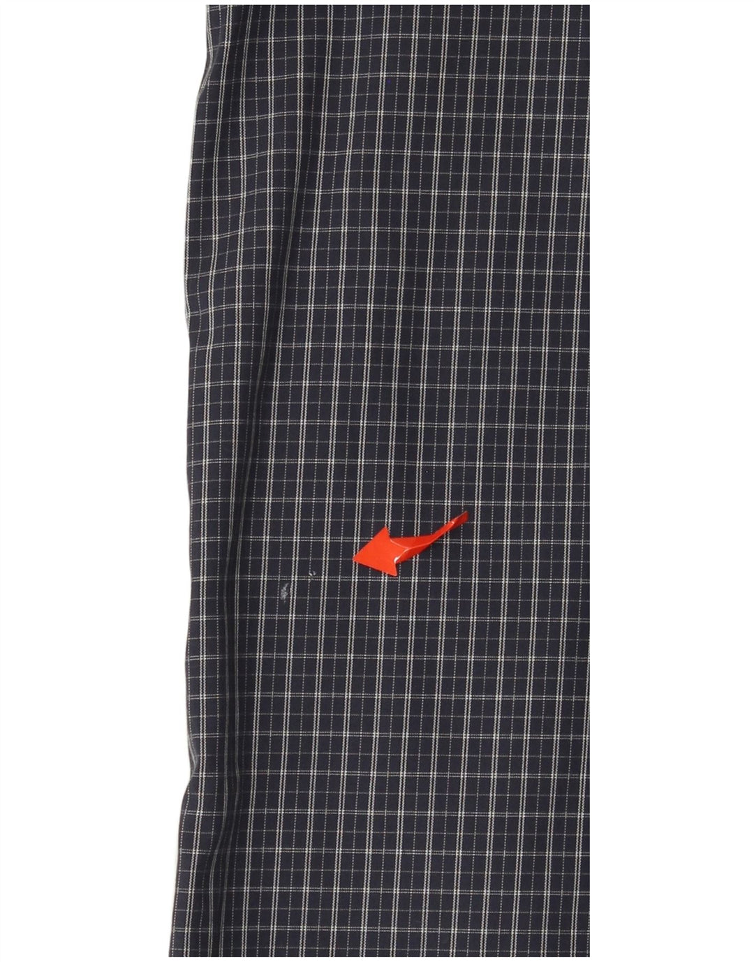 EDDIE BAUER Camisa masculina alta e relaxada, grande, azul marinho, xadrez, algodão