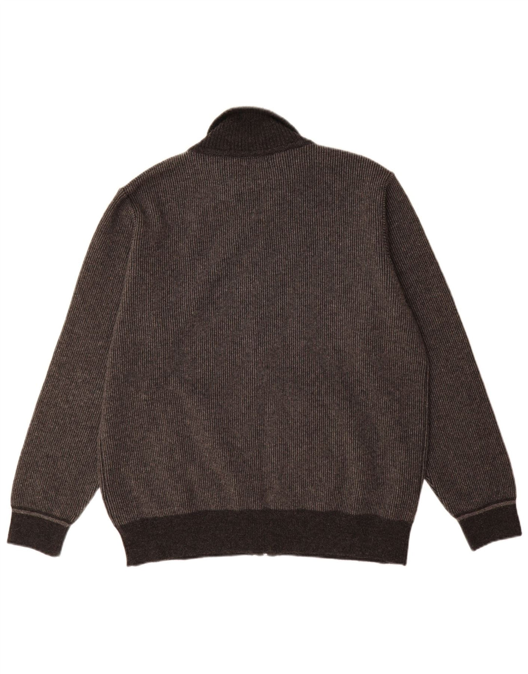 Suéter cardigã masculino vintage grande bloco colorido cinza