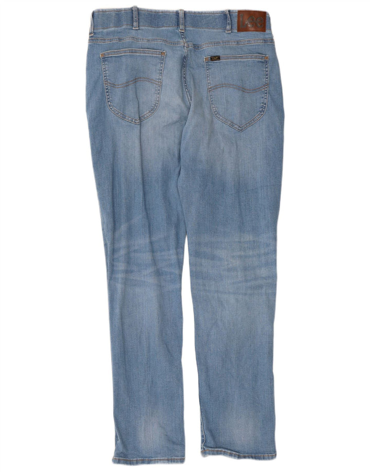 Lee Mens Extreme Motion Regular Tapered Jeans W36 L32 Azul Algodão