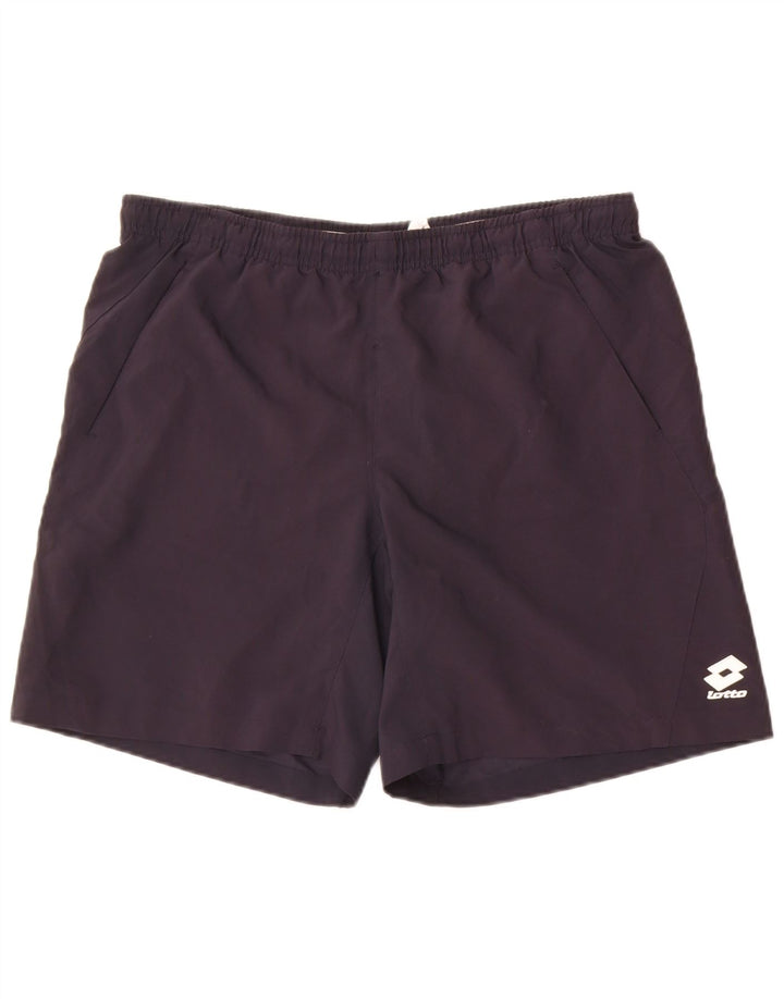 Lotto Mens Sport Shorts UK 40/42 Grande Poliéster Preto