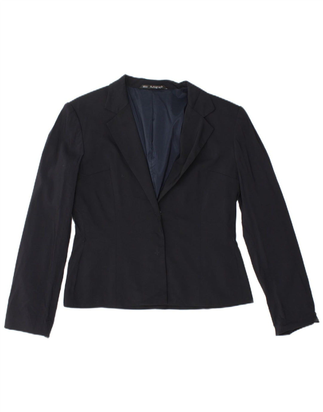 Jaqueta Marks & Spencer Autograph Blazer Feminina Reino Unido 12 Médio Azul Marinho