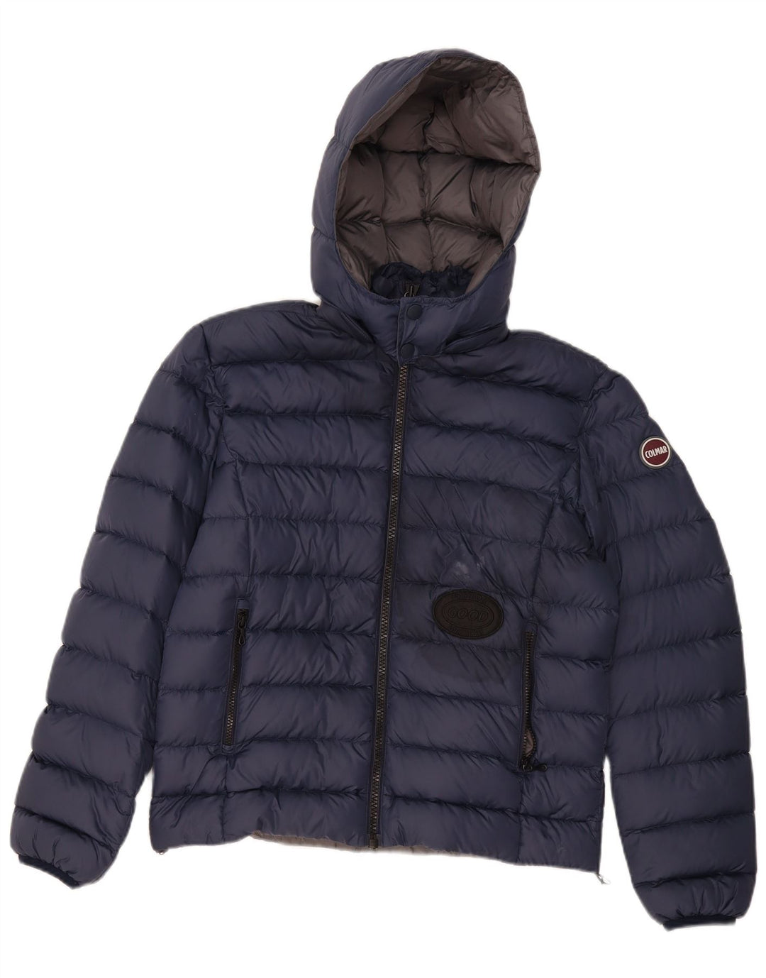 Jaqueta masculina acolchoada com capuz Colmar IT 46 pequena poliamida azul marinho