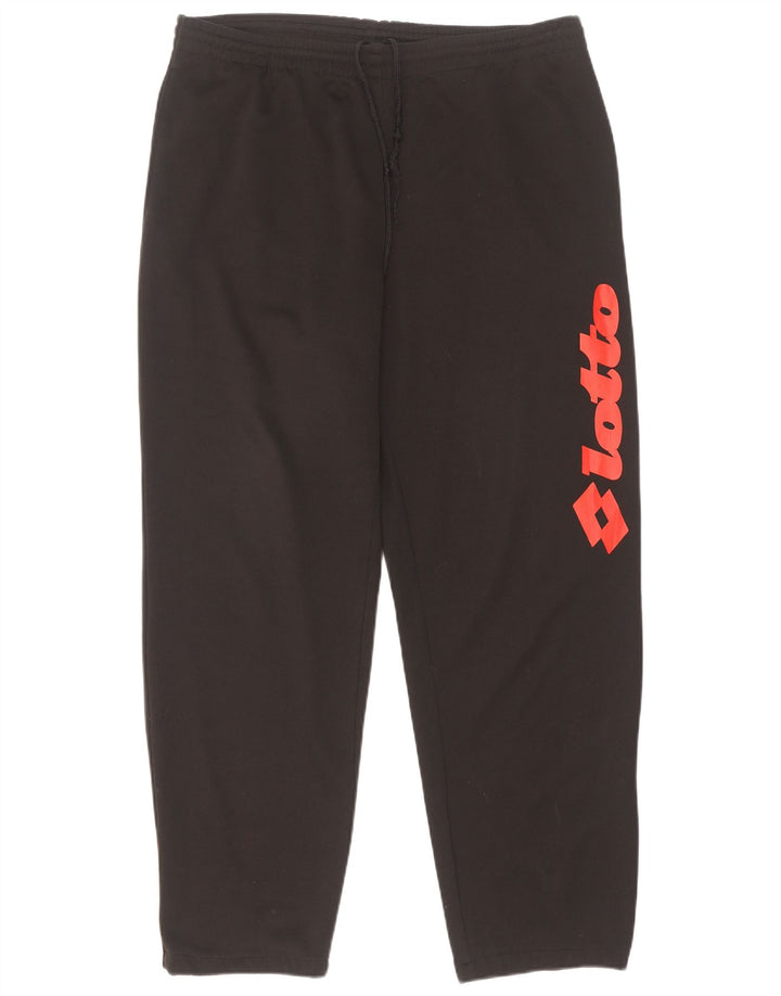 Calça de treino masculina Lotto Graphic UK 40/42 grande poliéster preto