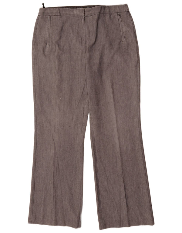Marks & Spencer Womens Bootcut Suit Trousers UK 16 Large W32 L32 Grey