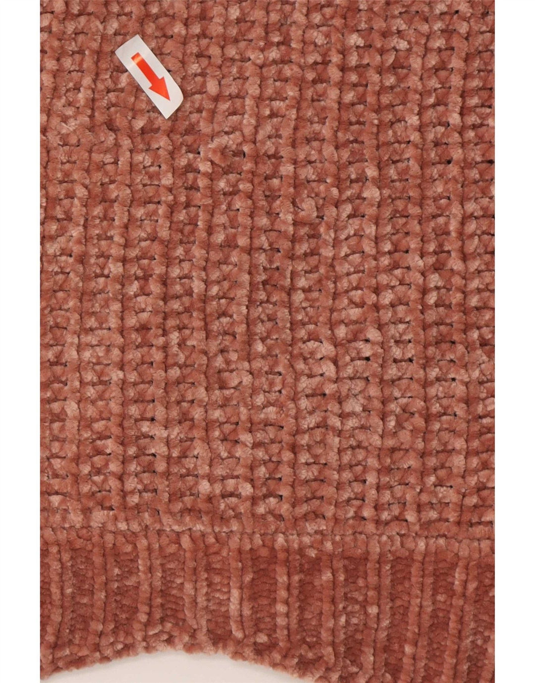 Suéter feminino Zara com gola canoa UK 14 poliéster marrom médio