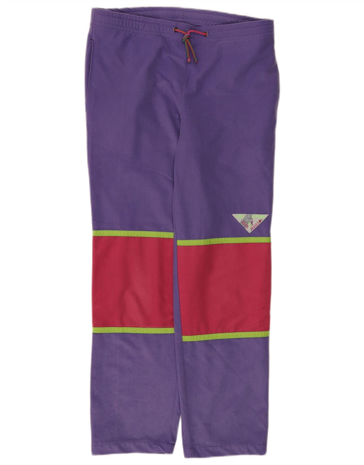 Calça esportiva feminina Bailo grande bloco colorido roxo