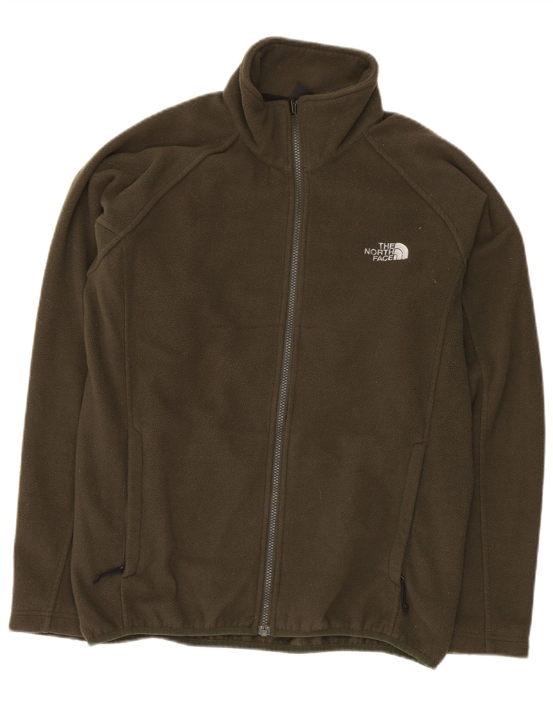 Jaqueta de lã masculina THE NORTH FACE Reino Unido 36 poliéster cáqui pequeno