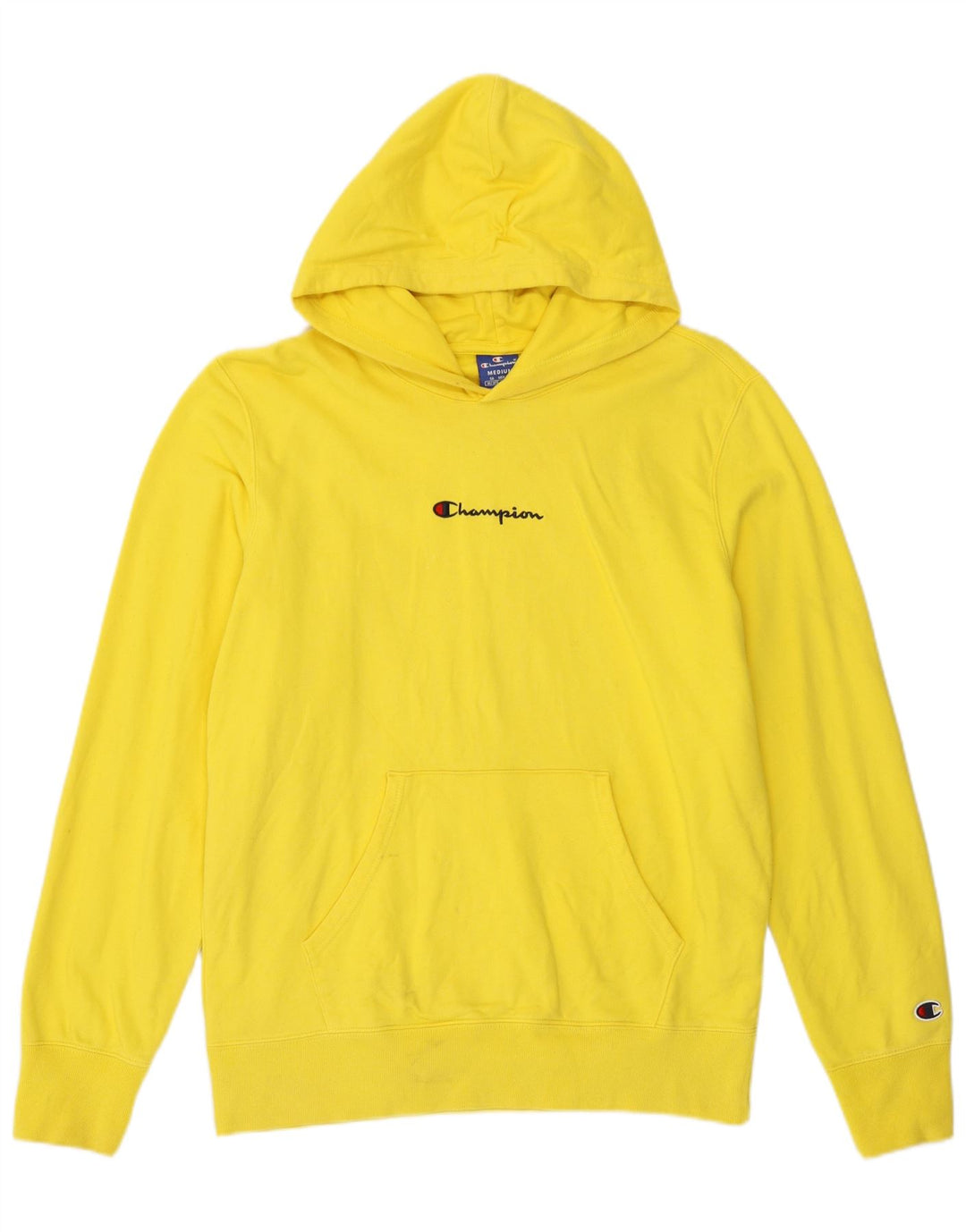 Champion moletom com capuz masculino médio algodão amarelo