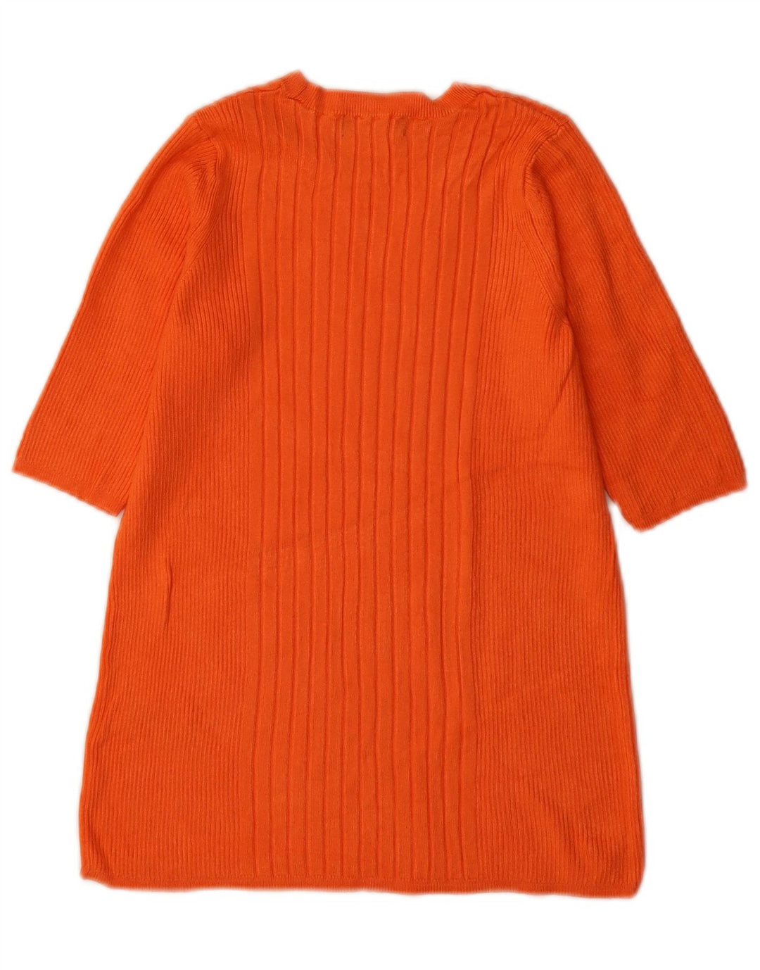 Suéter feminino Marks & Spencer com gola canoa Reino Unido 12 médio laranja