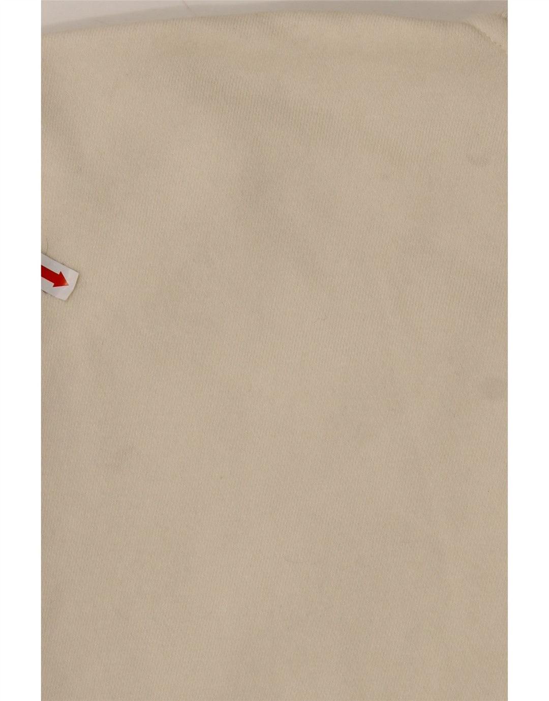 Suéter masculino REEBOK solto com zíper e gola em algodão branco médio