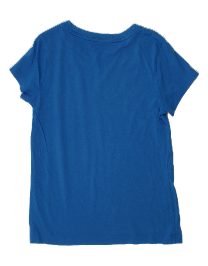 ADIDAS Girls Graphic T-Shirt Top 11-12 Years Blue Vintage Adidas and Second-Hand Adidas from Messina Hembry 