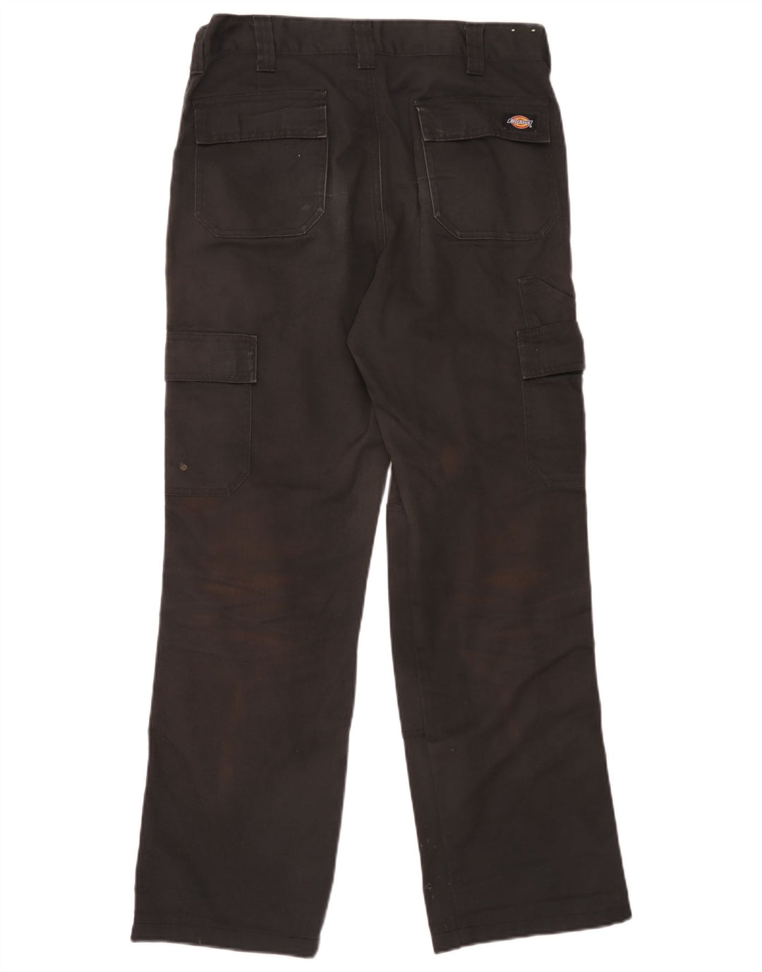 Calças cargo retas masculinas Dickies W32 L31 poliéster preto