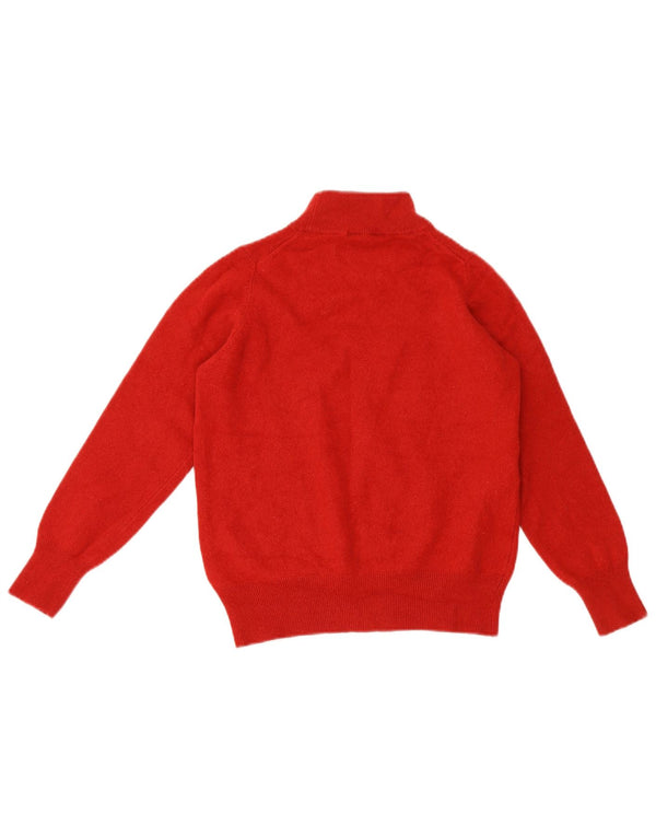 Suéter feminino Marks & Spencer com gola tartaruga e gola redonda Reino Unido 16 grande vermelho