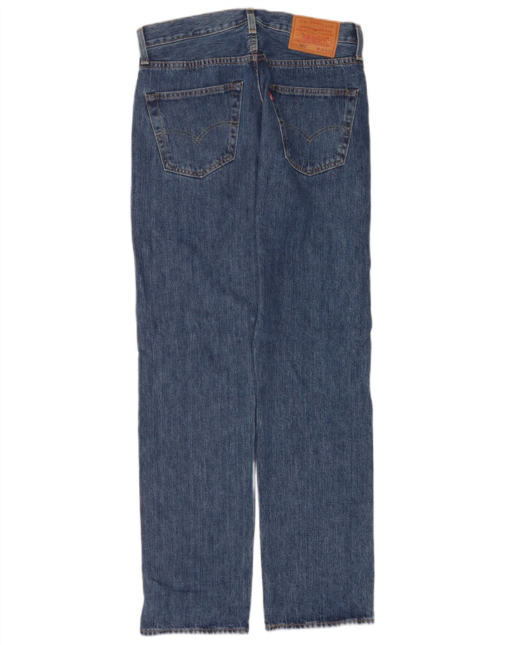 Levi's Masculino 501 Straight Jeans W30 L32 Azul Algodão