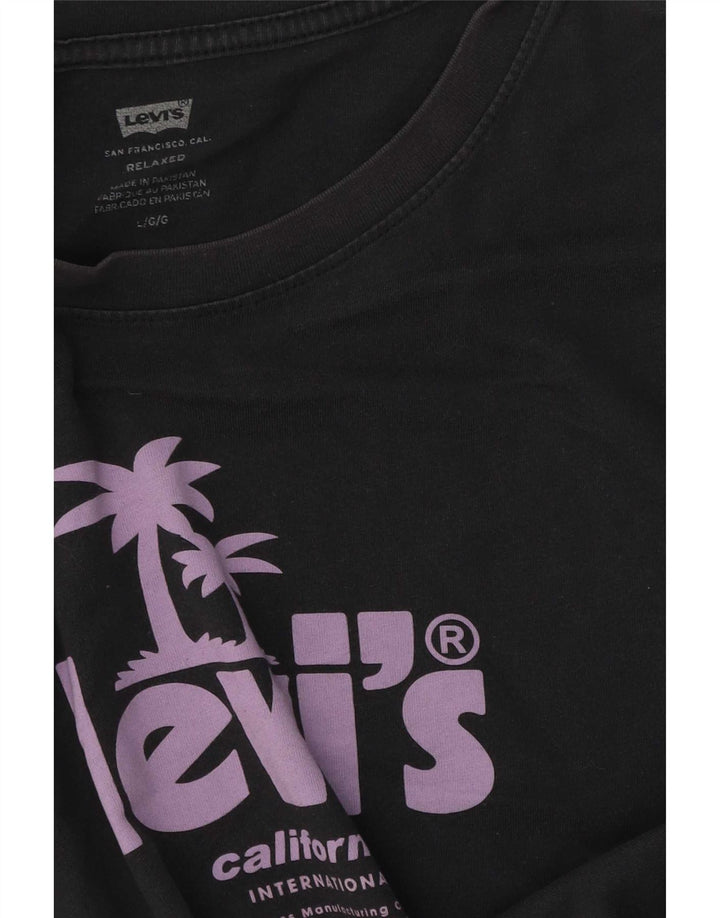 Camiseta Levi's Masculina Relaxed Graphic Top Grande Cinza