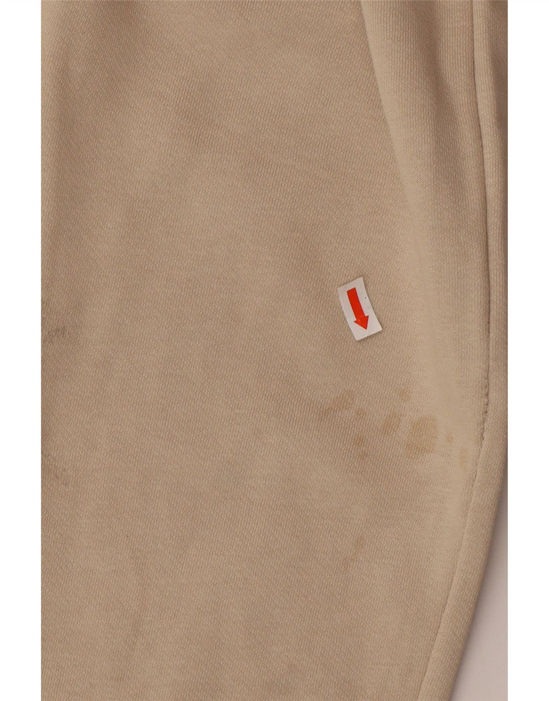 Calça de treino feminina Zara UK 8 pequeno algodão bege