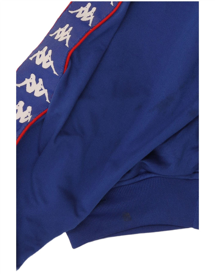 Jaqueta KAPPA Boys Graphic Tracksuit 11-12 Anos XL Azul Poliéster