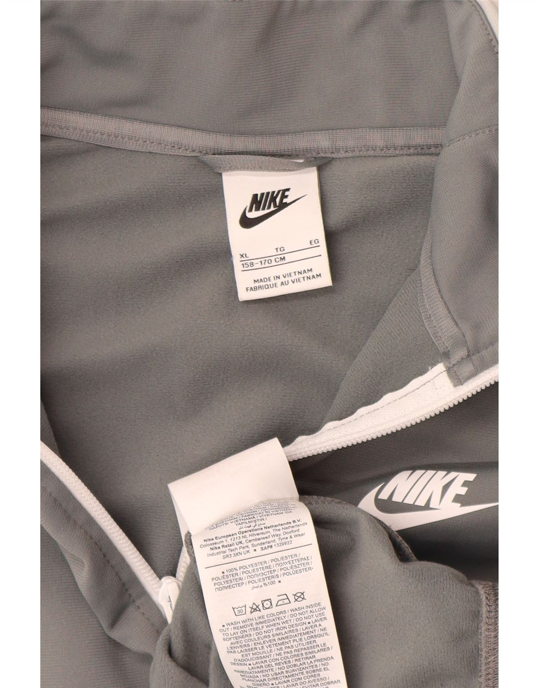 Jaqueta Nike Boys Tracksuit Top 13-14 Anos XL Cinza Poliéster