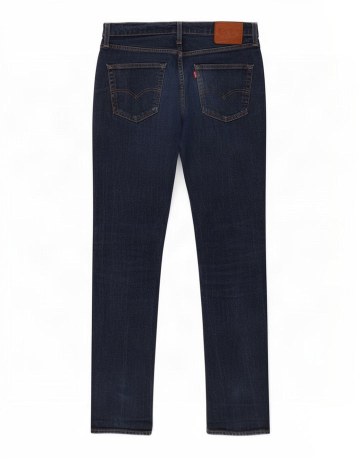 Levi's Masculino 511 Slim Jeans W34 L32 Azul Marinho Algodão