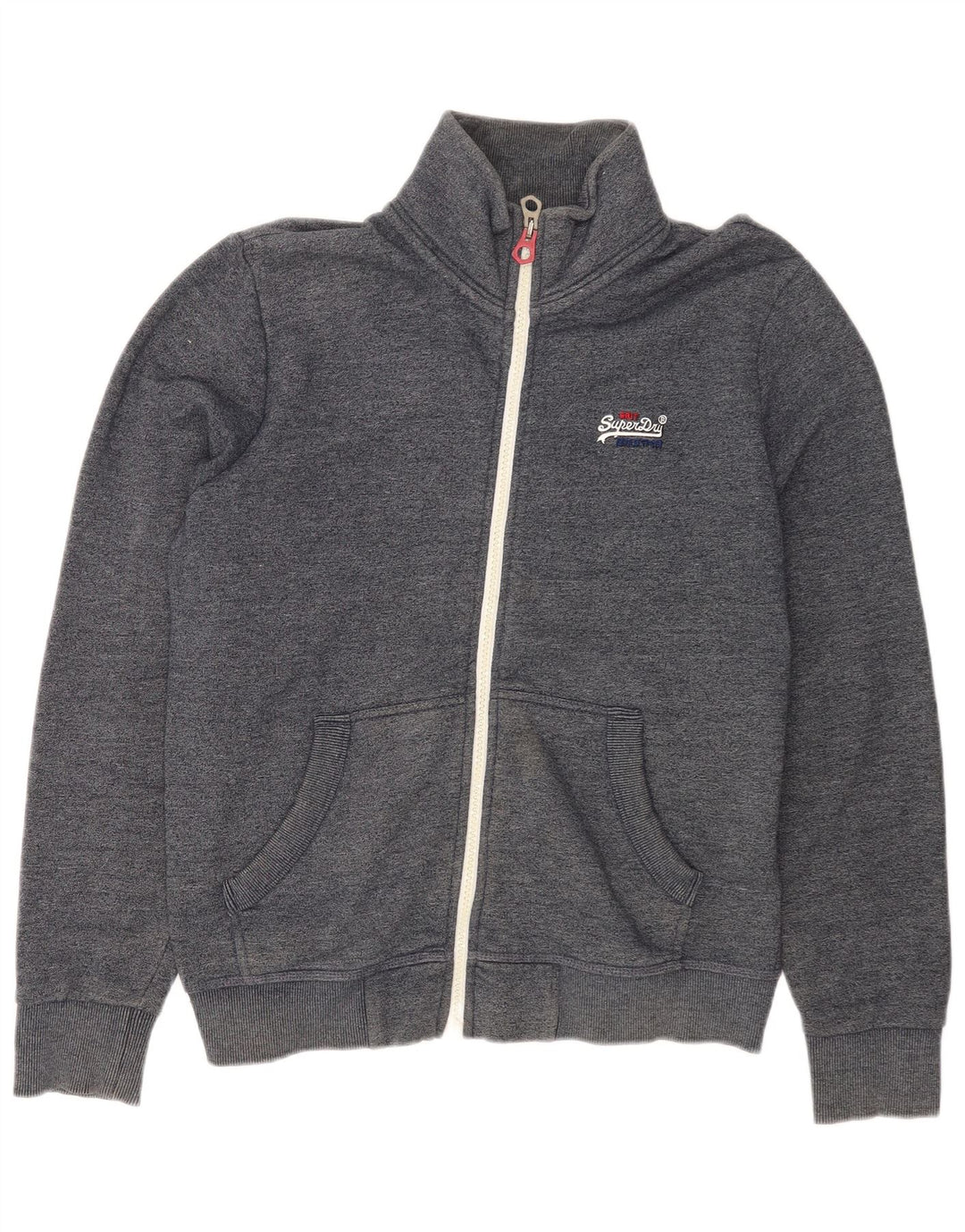 Superdry Jaqueta masculina de agasalho XL azul marinho algodão