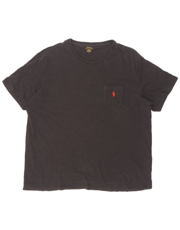 Camiseta masculina Polo Ralph Lauren Top 2XL algodão preto