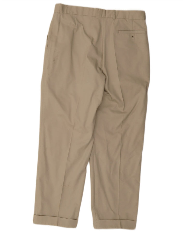 Calça masculina Marks & Spencer Pegged Suit W34 L29 algodão cinza
