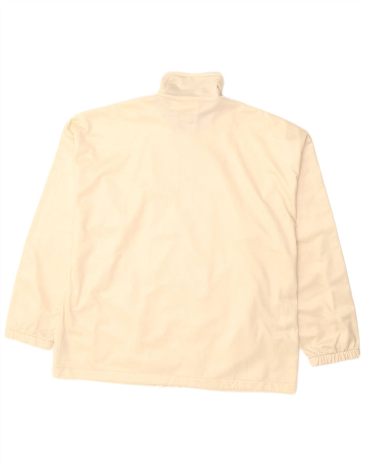 Diadora Womens Oversized Graphic Tracksuit Top Jacket UK 14 Grande Bege