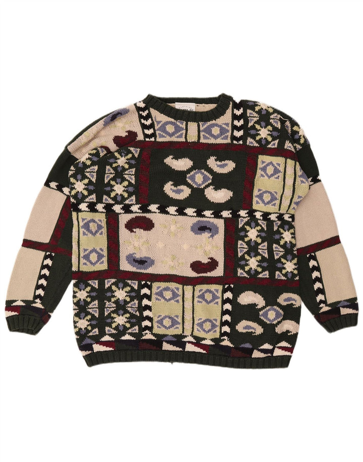 Suéter feminino PUBLIC com gola redonda IT 44 médio multicolorido