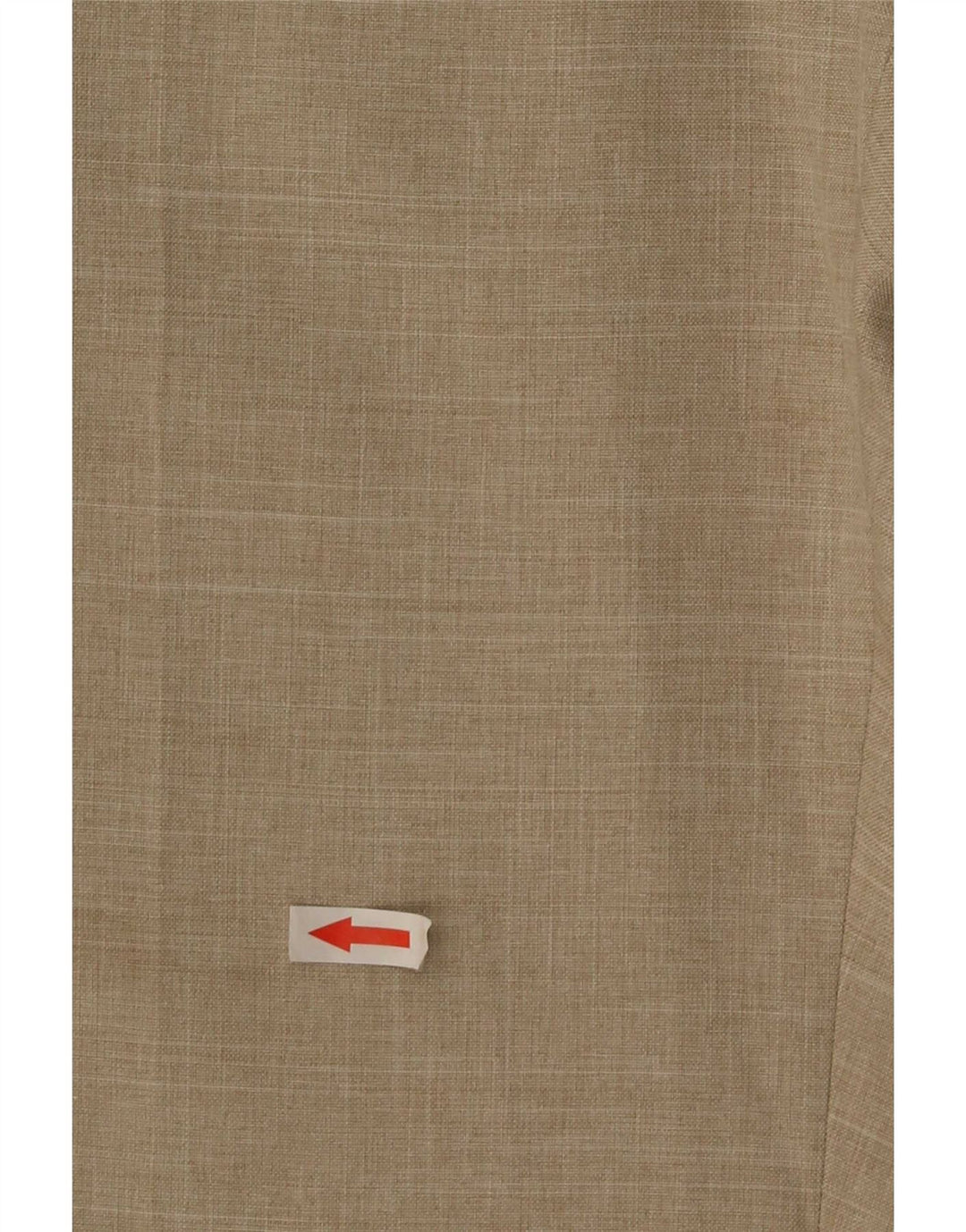 Calça masculina de terno reto Marks & Spencer W32 L31 poliéster bege