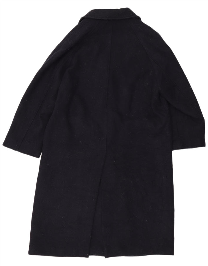 Sobretudo feminino Zara Oversized UK 6 XS azul marinho lã