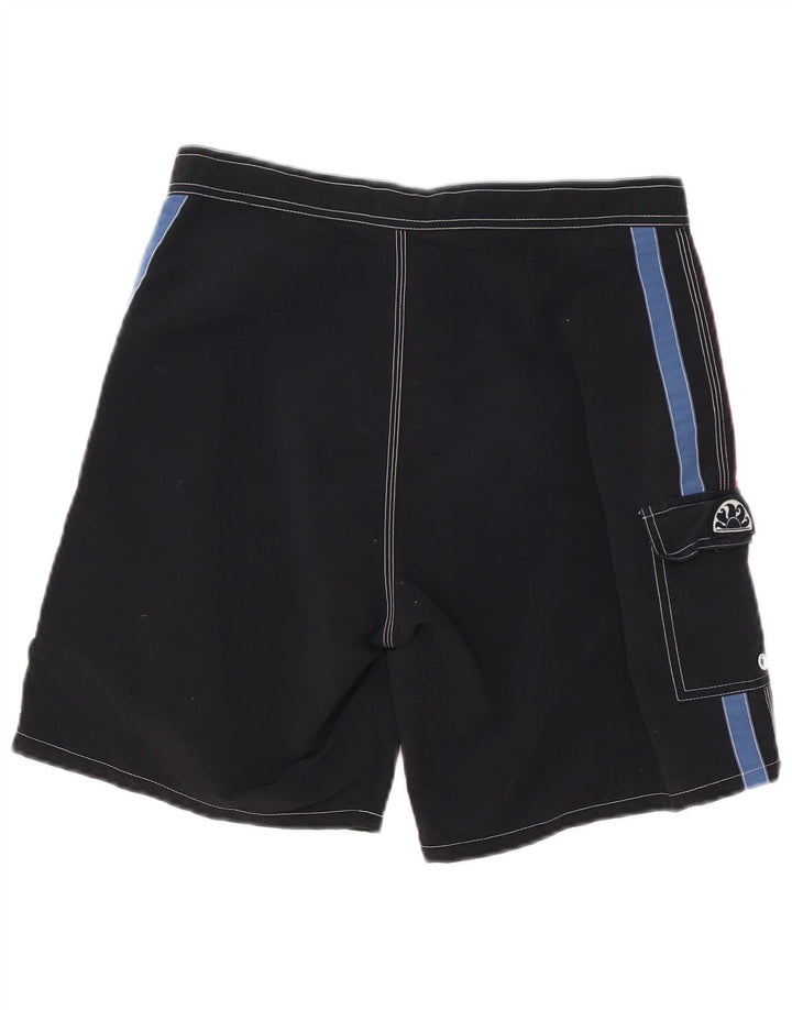Shorts de natação masculino Sundek médio preto colorblock nylon