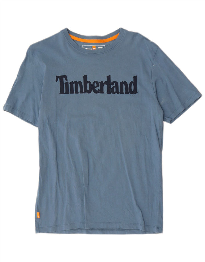 Camiseta masculina TIMBERLAND Regular Fit Graphic Top Médio Algodão Azul
