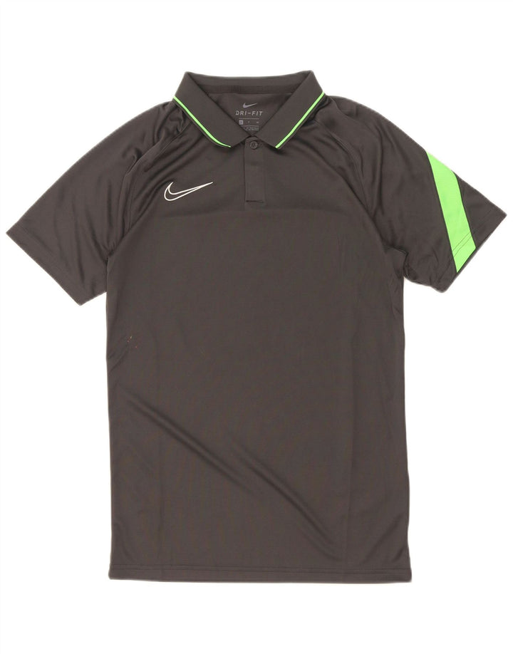 Camisa polo masculina Nike Dri Fit pequena cinza colorblock poliéster