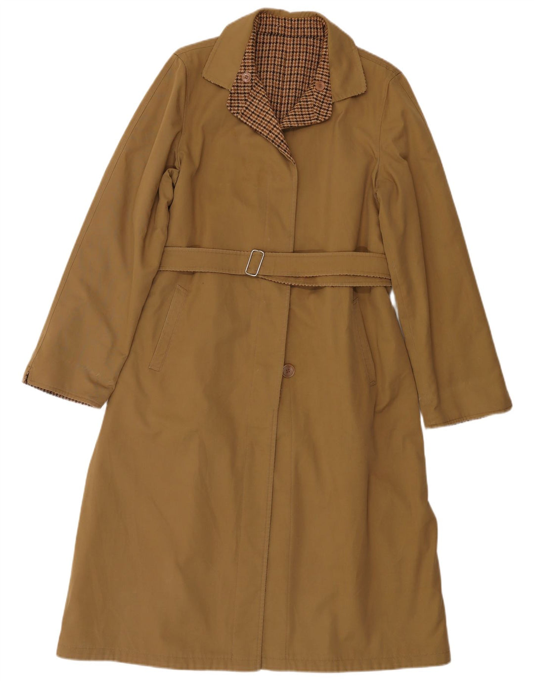 Casaco impermeável reversível feminino Salco UK 14 poliéster cáqui médio