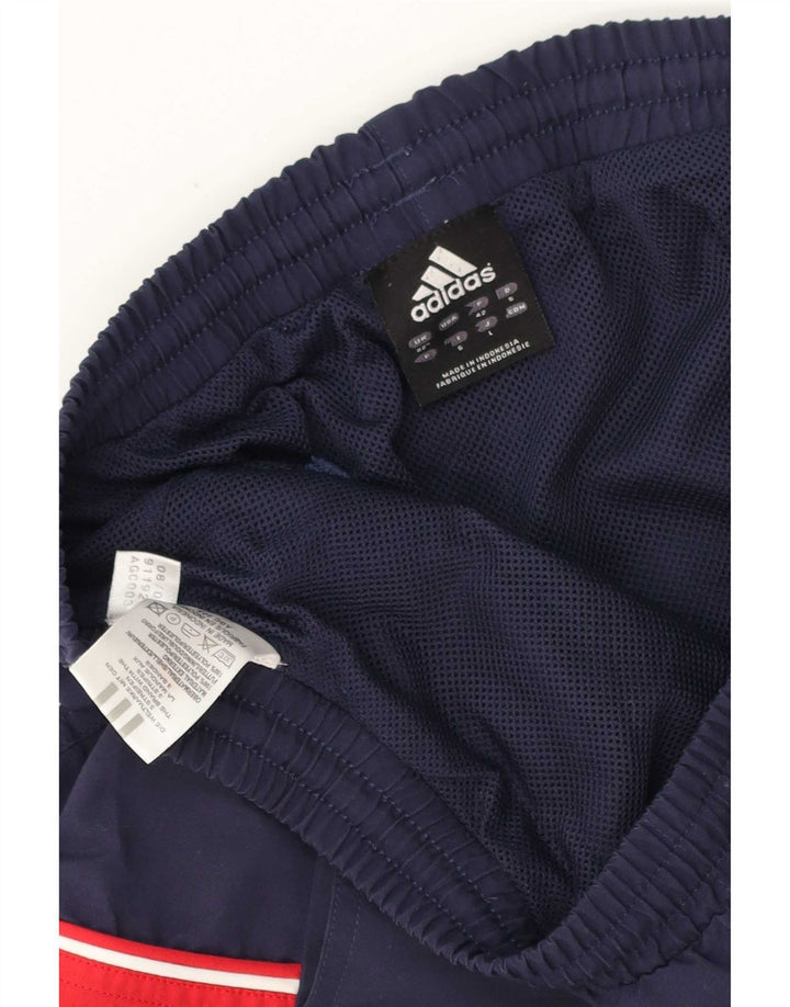 Adidas Mens Sport Shorts Médio Azul Marinho Colorblock Poliéster