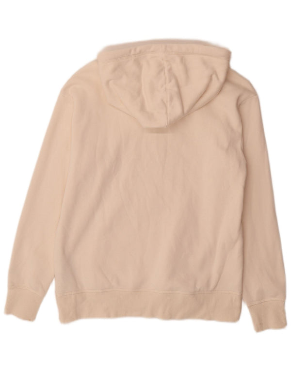 Jumper com capuz feminino Champion UK 10 pequeno algodão branco
