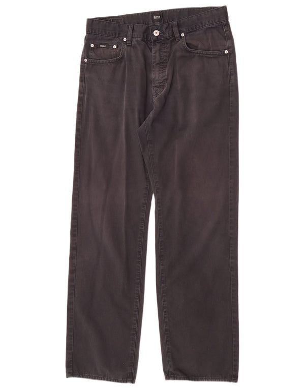Hugo Boss Calça jeans reta masculina W32 L32 preta