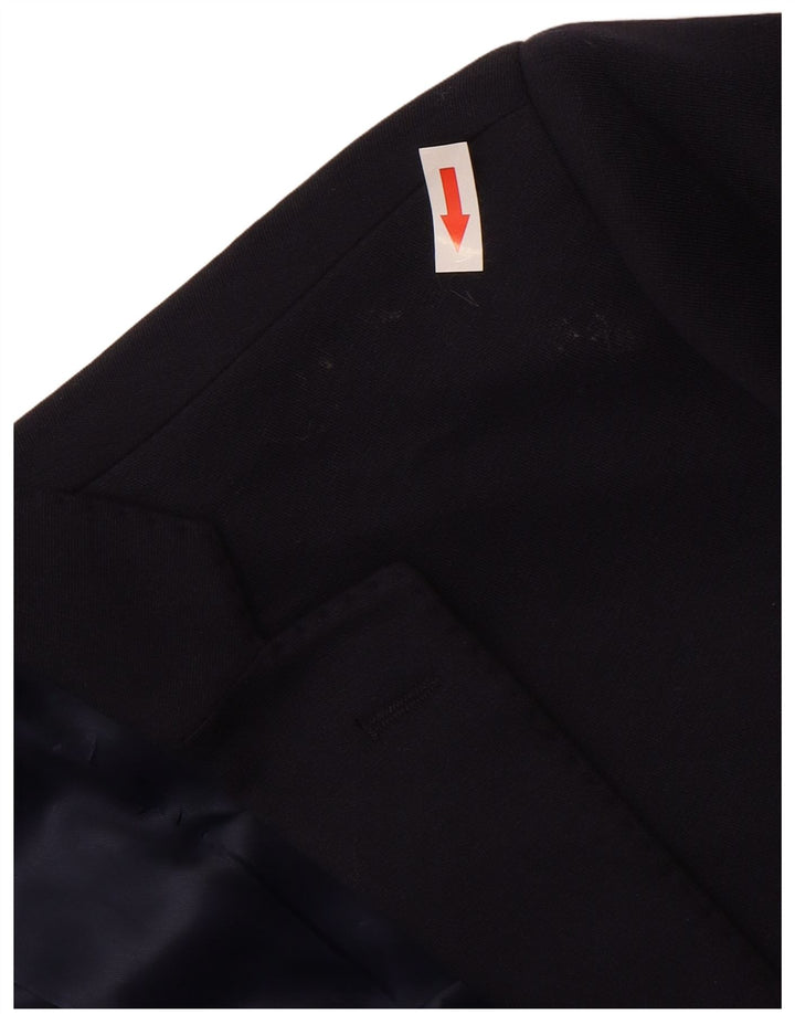 Jaqueta blazer masculina John Barritt Slim Fit com 2 botões Reino Unido 40 grande azul marinho