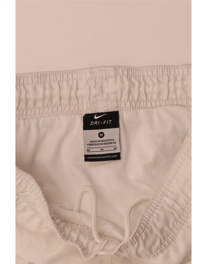 Shorts esportivos masculinos Nike Dri Fit médio branco colorblock poliéster