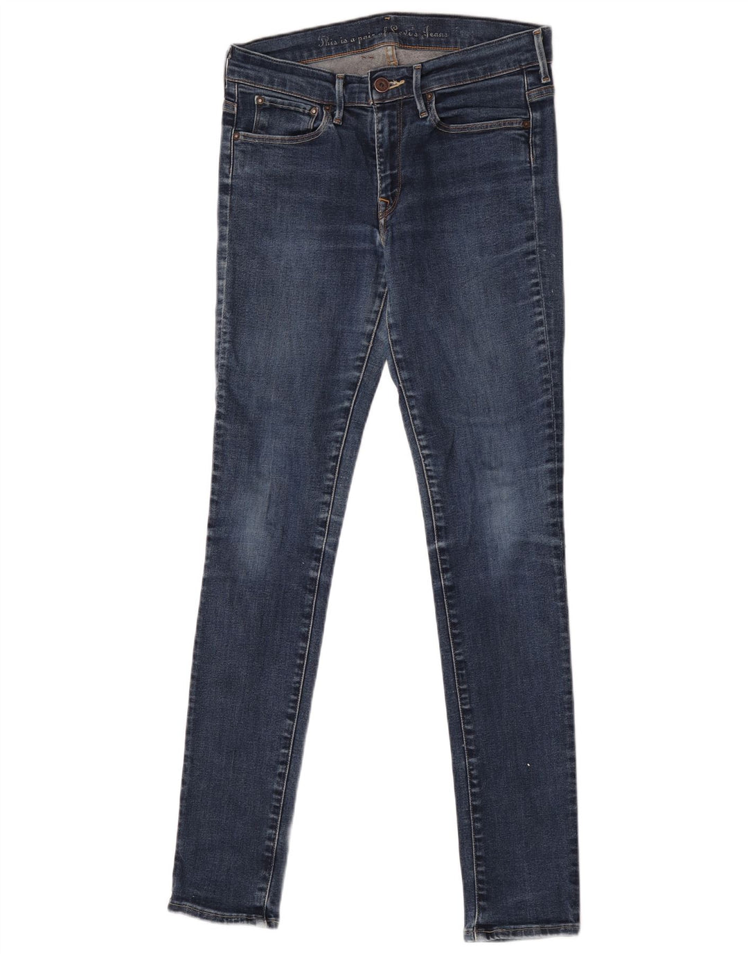 Jeans skinny feminino Levi's W30 L32 algodão azul