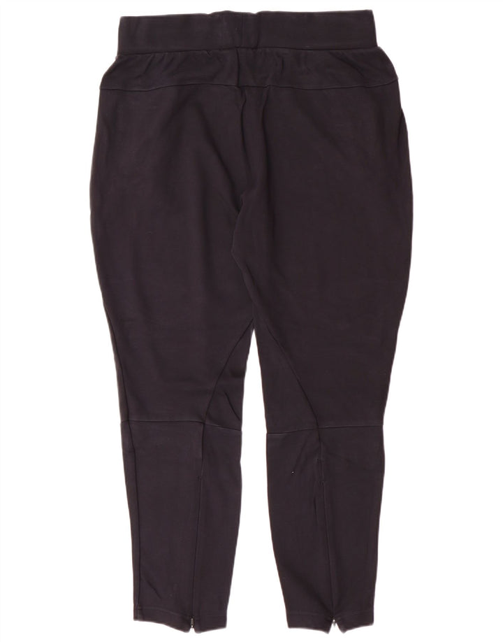 Calças de treino femininas ADIDAS UK 14 médio azul marinho