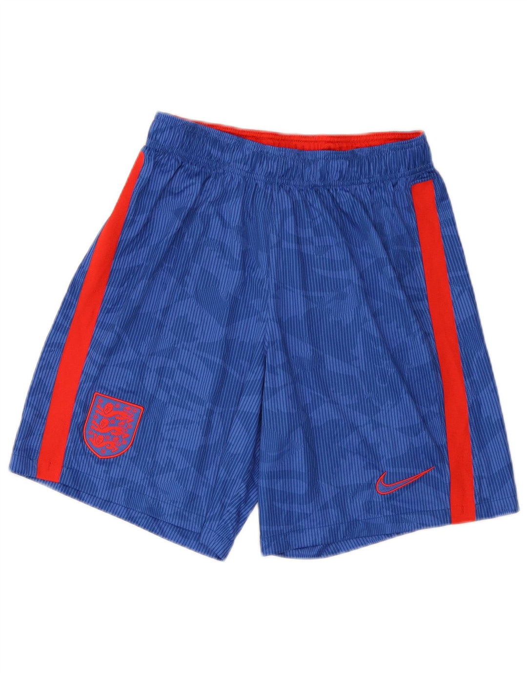 Shorts esportivos masculinos Nike Dri Fit Abstract Pattern grandes blocos coloridos azuis