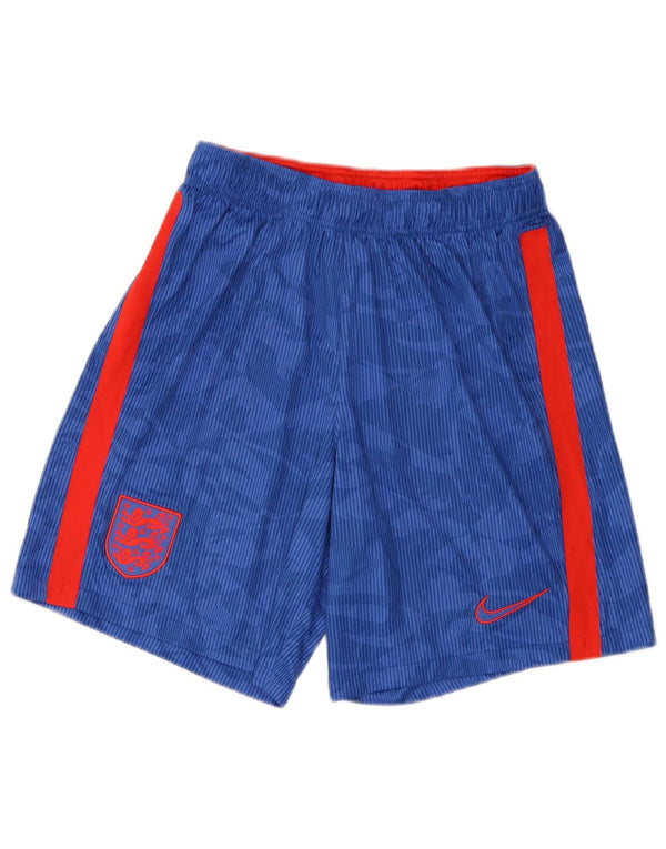 Shorts esportivos masculinos Nike Dri Fit Abstract Pattern grandes blocos coloridos azuis