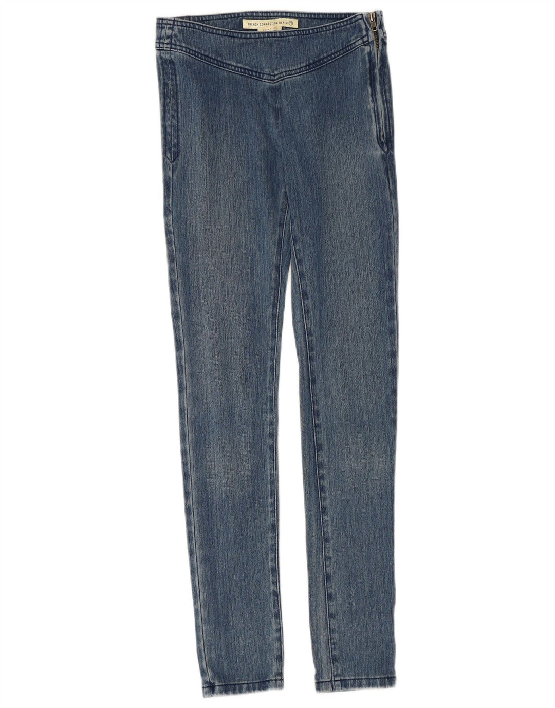FRENCH CONNECTION Jeans skinny feminino US 8 médio W28 L32 algodão azul