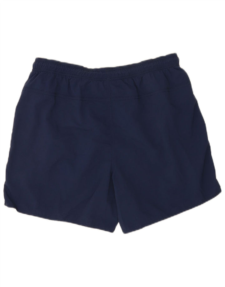 Shorts esportivos masculinos Adidas grandes poliéster azul marinho