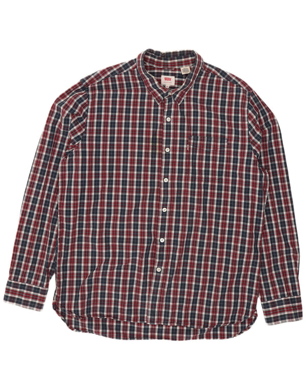 Camisa masculina Regular Fit da Levi's XL de algodão xadrez multicolorido